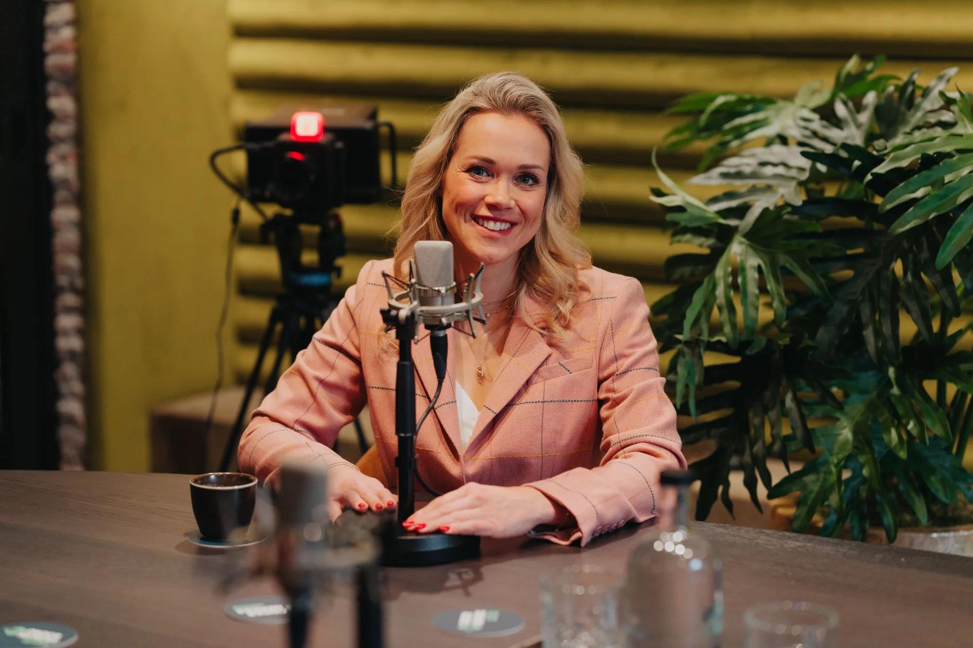 Opname van de podcast Ondernemerspraat van Creatic
